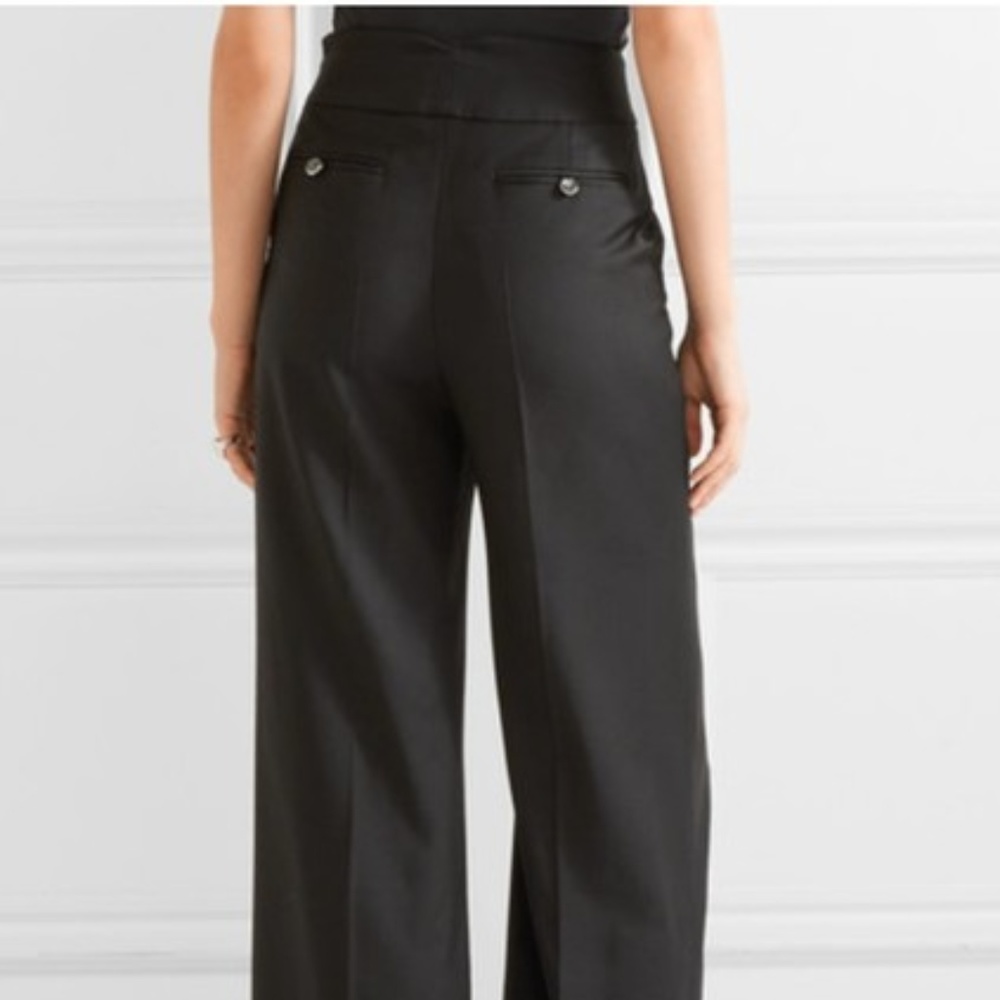 NWT Temperley London Black Opus Cropped Twill Pant - Picture 6 of 7